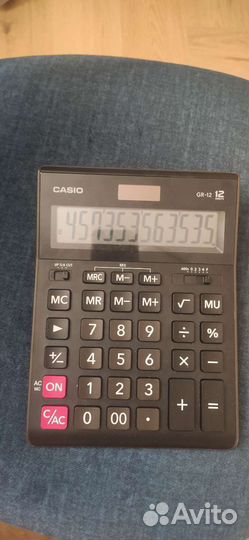 Калькулятор casio gr-12 черный