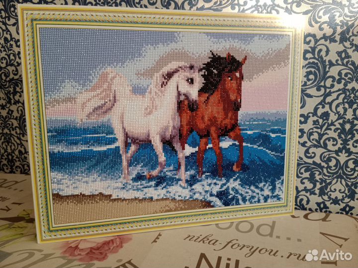 Алмазная мозаика готовая работа