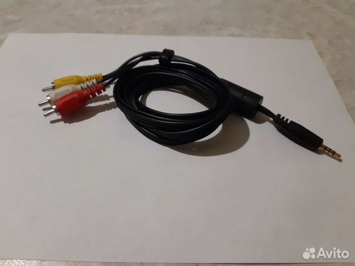 Кабель 3.5 джек на три тюльпана