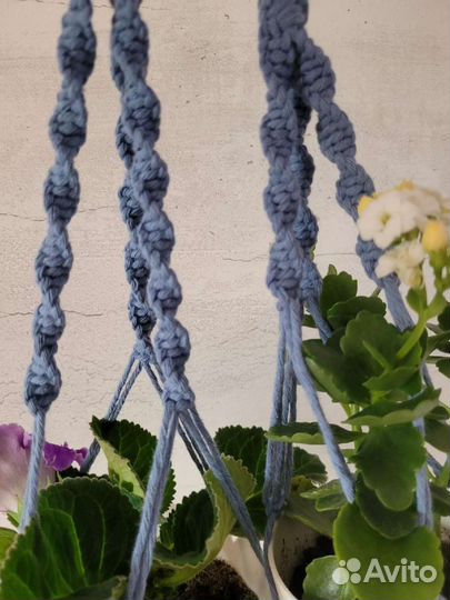 Кашпо подвесное макраме