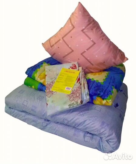 Комплекты матрас одеяло подушка для рабочих