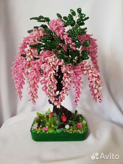 Глициния из бисера