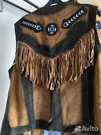 Жилетка кожаная мужская 52 54