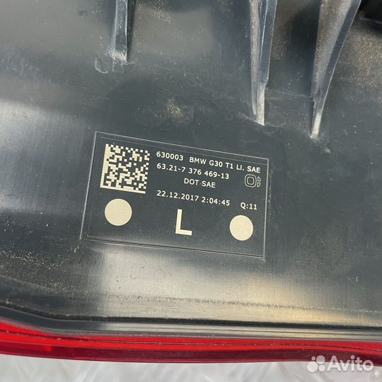 Задний левый фонарь BMW 5 G30 USA