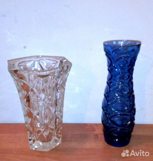 Ваза СССР стекло, хрусталь
