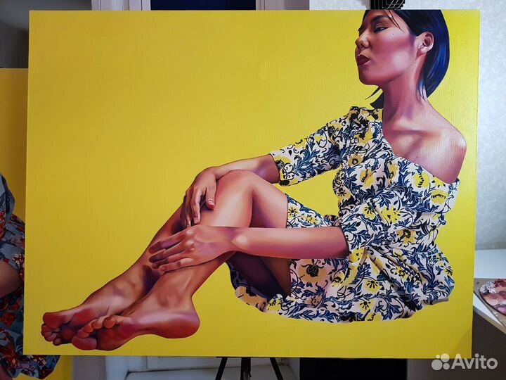 Картина холст/масло 130х100 см