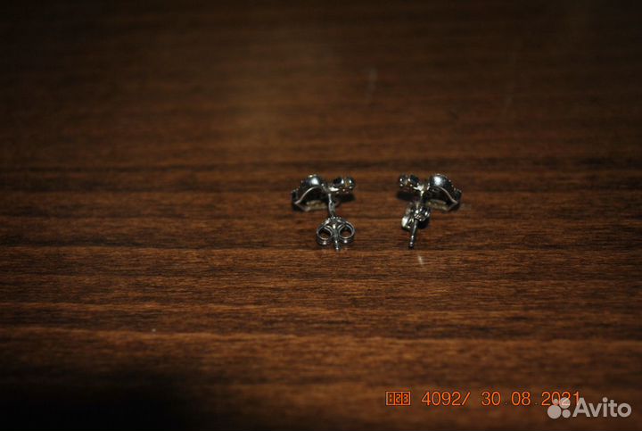 Сережки 925 пробы царская корона