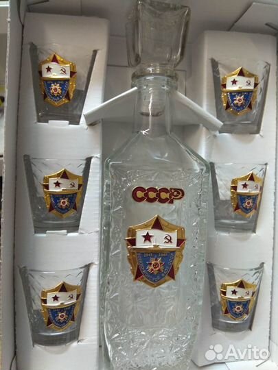 Набор подарочный, Графин с стопками