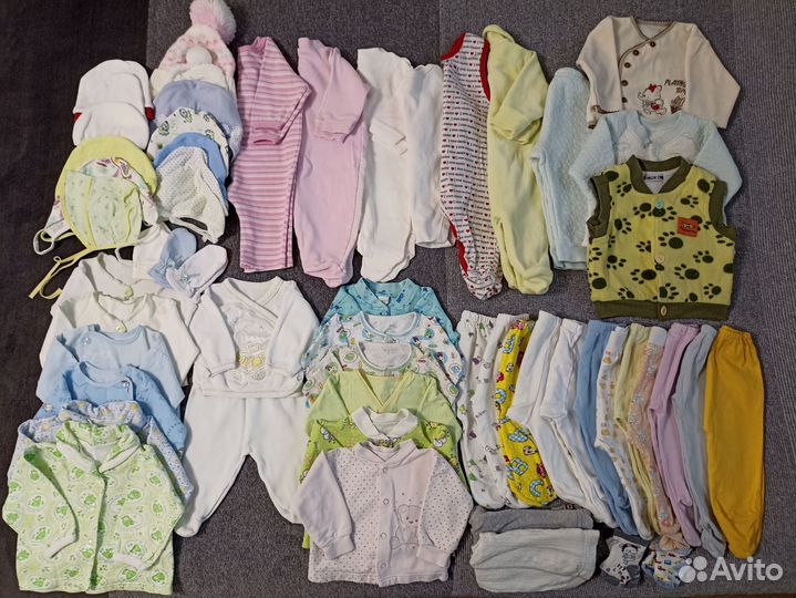 Детские вещи пакетом от 0 до 3 мес