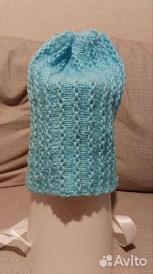 Шапка женская вязаная ручная работа