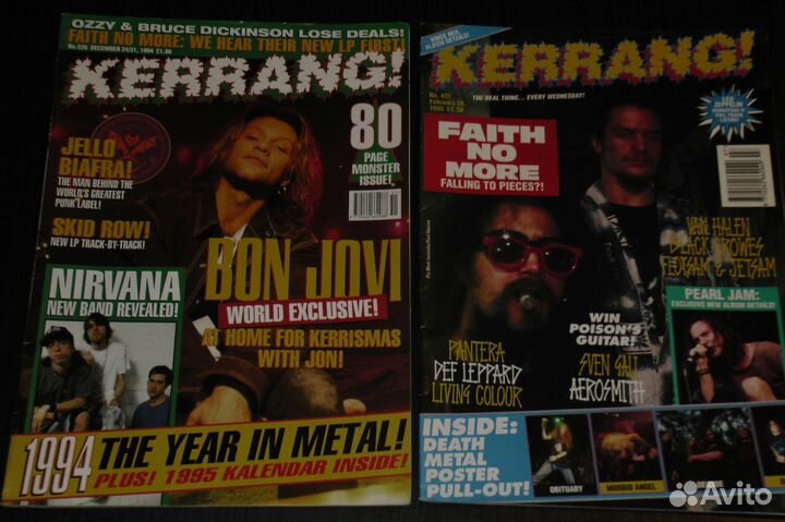 Постеры и журналы Kerrang, Metal Hammer и тд