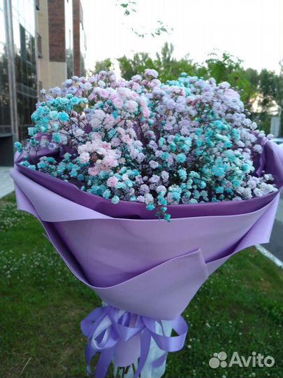 Букет цветов из гипсофилы, доставка