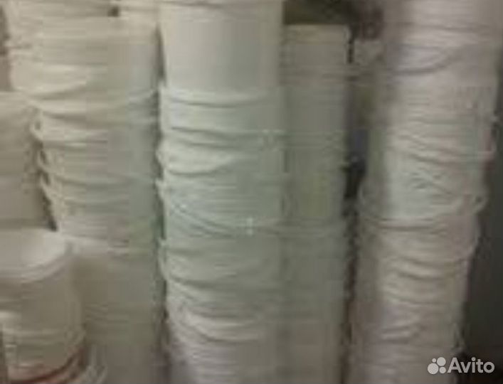 Пластмассовые пищевые ведра 5 л. с крышкой