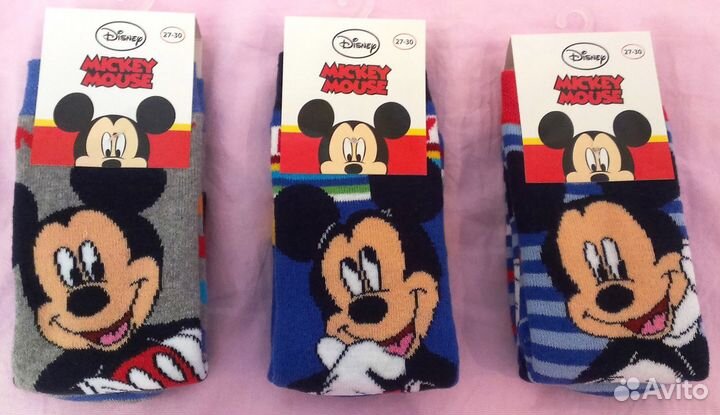 Носочки Дисней махра и тонкие