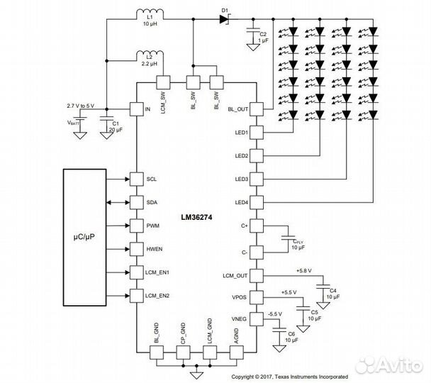 Микросхема LM36274