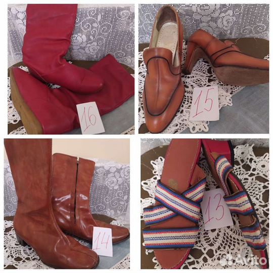 Ретро обувь женская/мужская/детская/фотореквизит