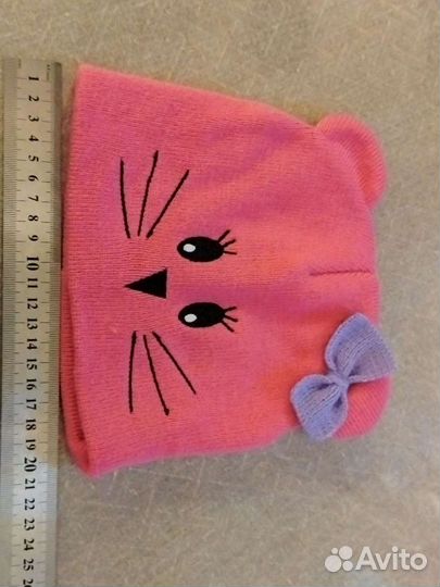 Шапочка для девочки на 2-3 года