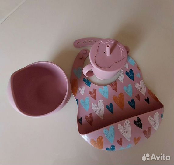 Набор силиконовой посуды для малышей