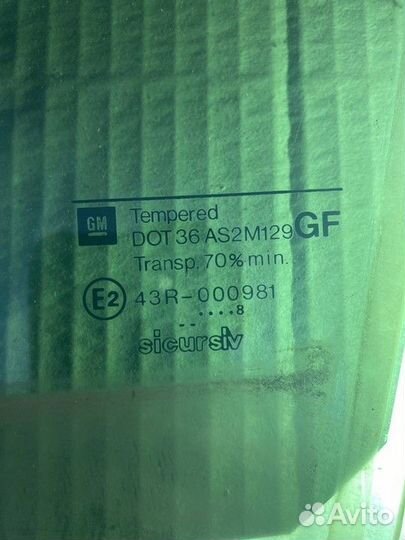 Стекло двери задней левой Opel Vectra
