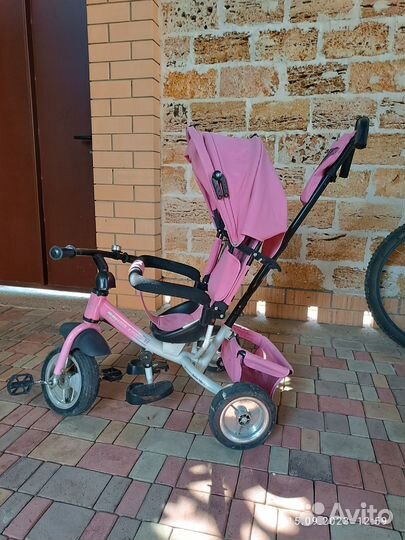 Детский велосипед с ручкой бу