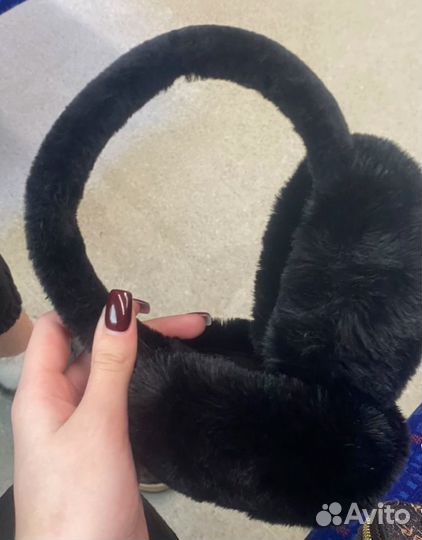 Меховые наушники теплые