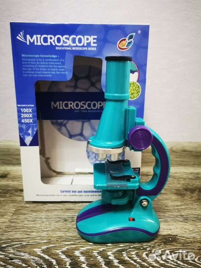 Микроскоп детский 100*1000