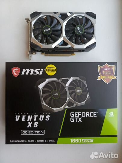 Видеокарта MSI Ventus GTX1660 Super