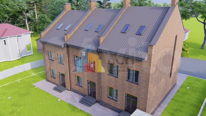 Таунхаус 150 м² на участке 2 сот.