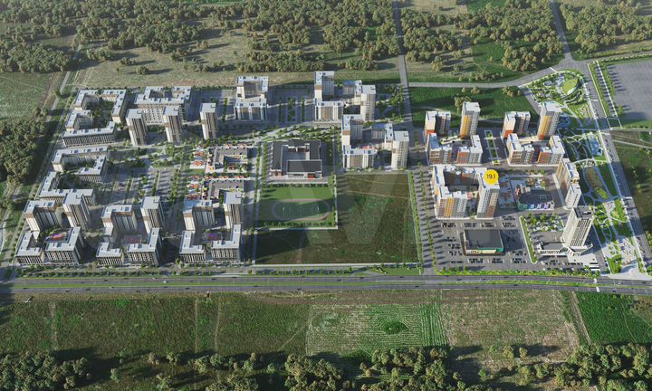 1-к. квартира, 44 м², 22/24 эт.