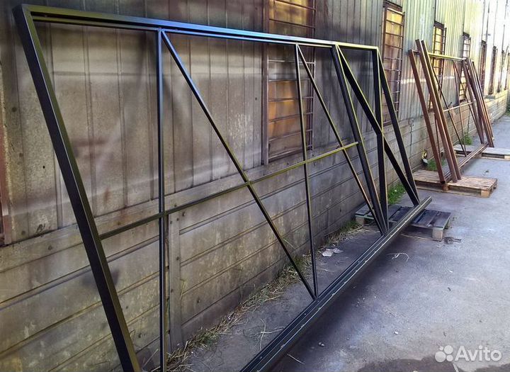 Каркас для откатных ворот без монтажа