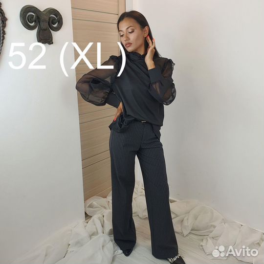 Кофта с полупрозрачными пукавам и рюшами Shein 52