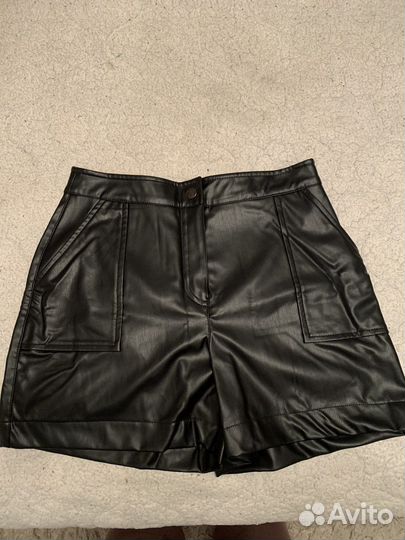 Шорты женские кожаные