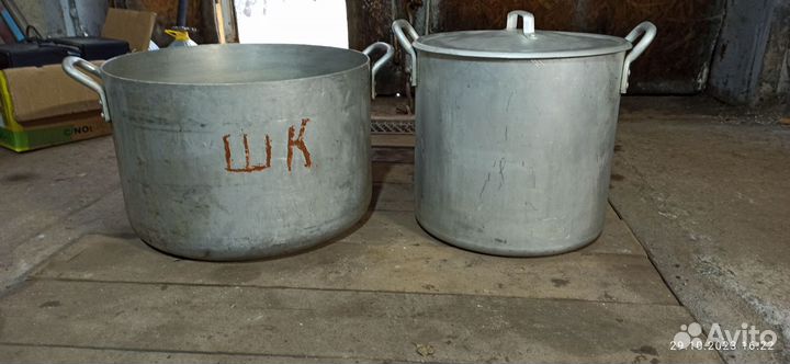 Бак алюминиевый СССР. Кастрюля алюминиевая