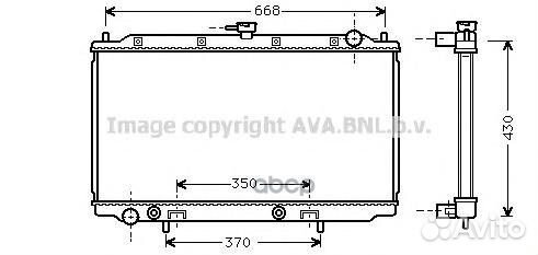 DN2196 Радиатор nissan primera 1.6-2.0 96-02 DN