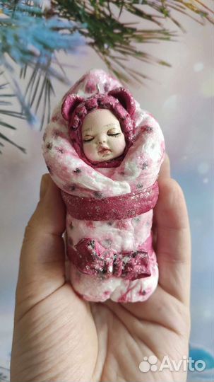 Ватные елочные игрушки