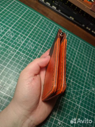 Заказ на Зажим для денег из натуральной кожи