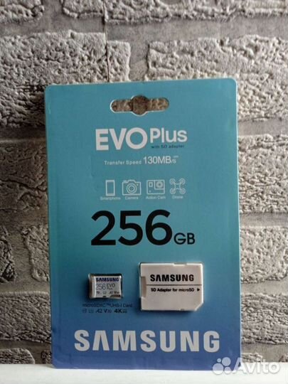 Карта памяти Samsung micro sd 256 gb