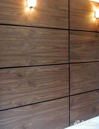 Шпонированные стеновые панели