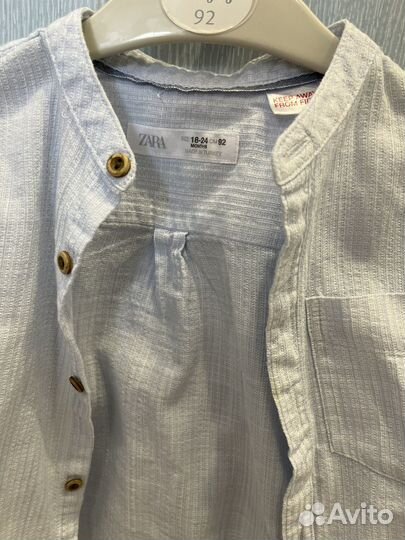 Рубашка на мальчика zara 92