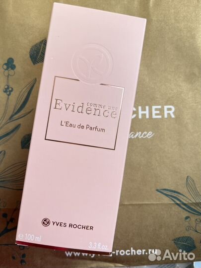 Evidence 100 мл новый парфюм от Ив роше