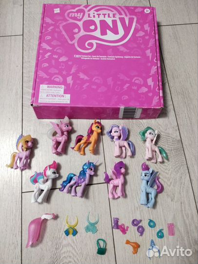Набор My Little Pony 9 пони+ аксессуары