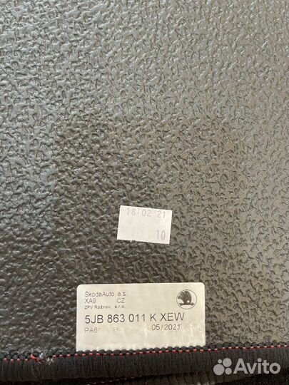 Коврики для volkswagen polo новые