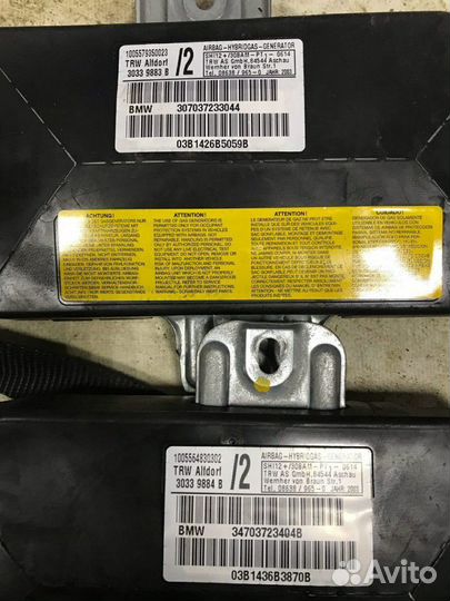 Ремни безопасности, преднатяжители, боковые подушк