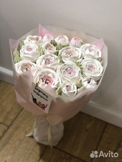 Букет из зефира ручной работы