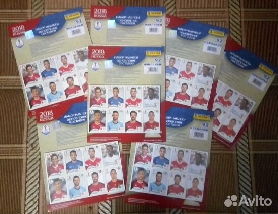 Наклейки по коллекции Panini чм 2018