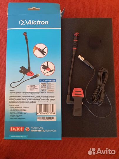 Микрофон Alctron Im500 инструментальный прищепка