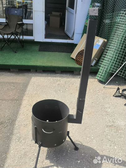 Печи под казан с трубой и без трубы