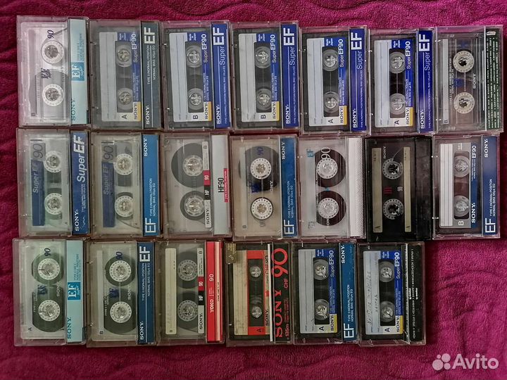 Аудиокассеты новые запечатанные sony