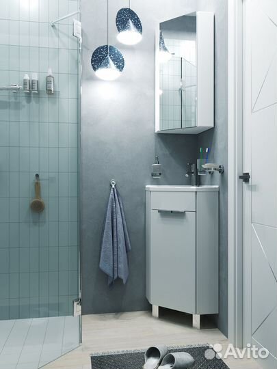 Новая тумба с раковиной 37х37 маленькая угловая