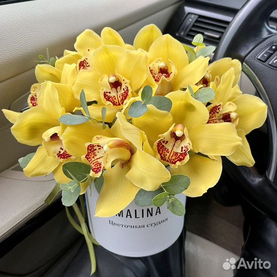 Букет в корзине, букет в коробке